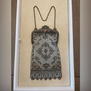 Antique Art Deco mesh handbag by Mandalian Co